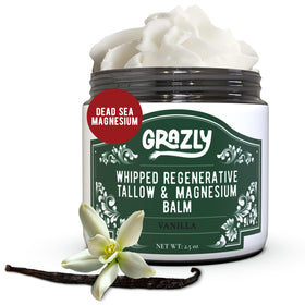 Grazly jar front view showing clean minimalist balm packaging and travel-ready size
