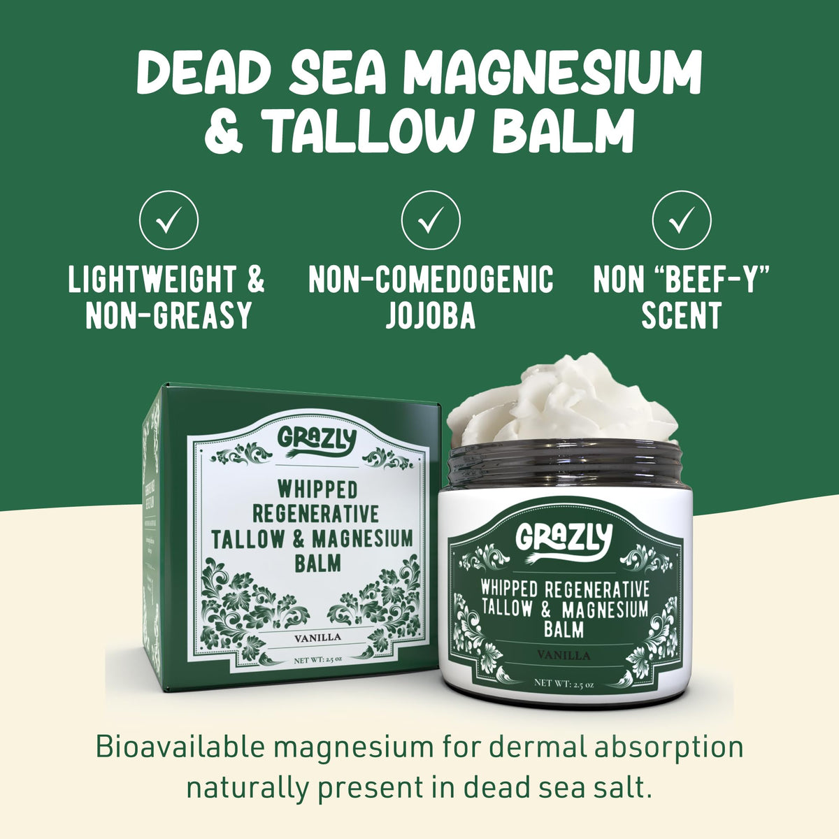 Grazly open jar revealing creamy whipped surface and easy scooping benefit