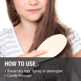 Great Clips before and after detangling showing smoother, softer hair