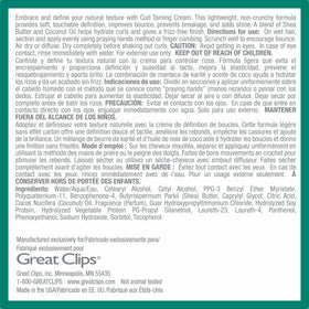 GREAT CLIPS cream texture on hand illustrating moisturizing, non-crunchy finish
