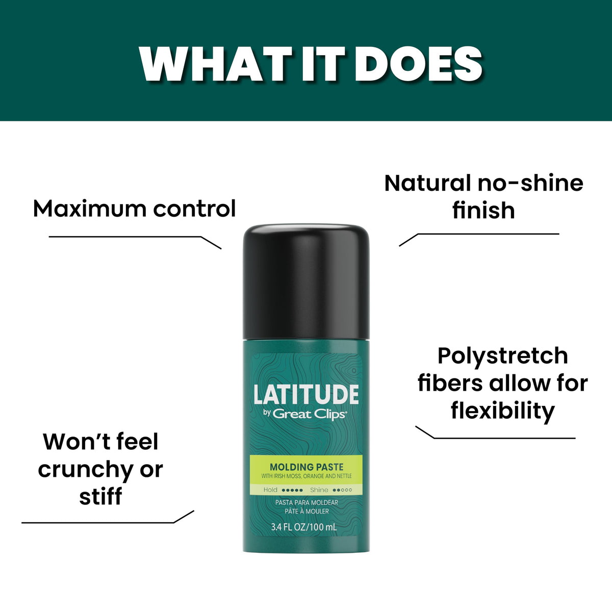 GREAT CLIPS paste on hands demonstrating spreadability and control
