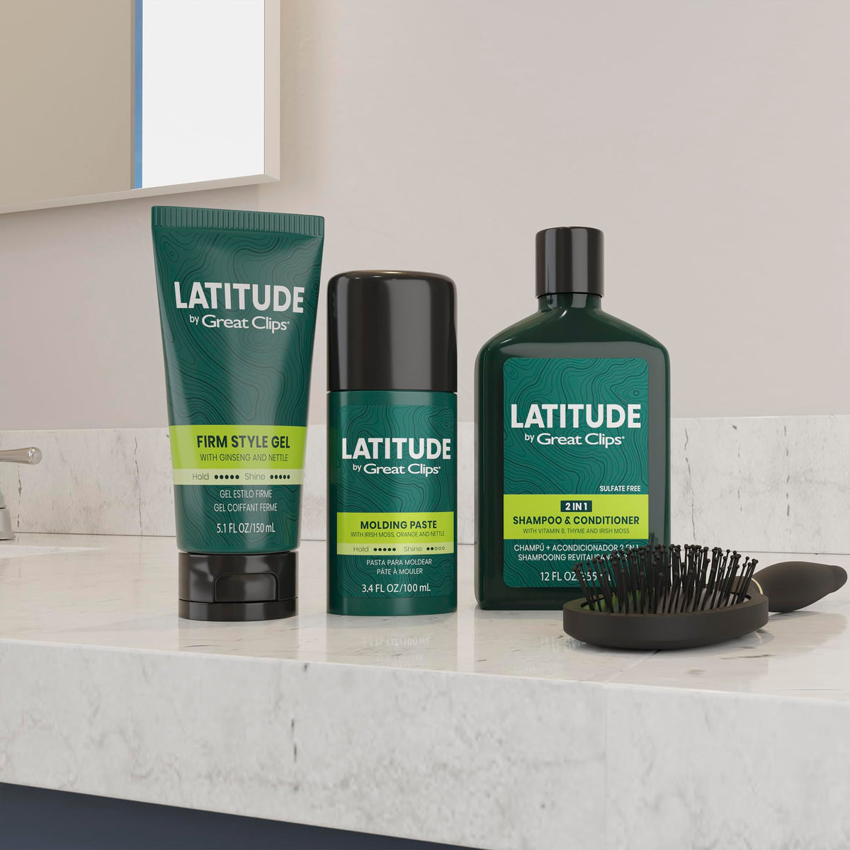 GREAT CLIPS label and ingredients panel highlighting clean formulation