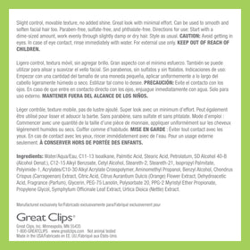 GREAT CLIPS jar beside ruler to show 5.1oz size for travel-friendly convenience