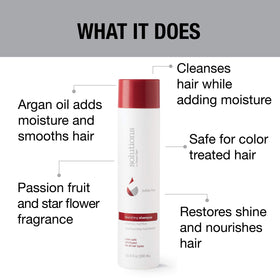 GREAT CLIPS label closeup highlighting argan oil and sulfate-free formula