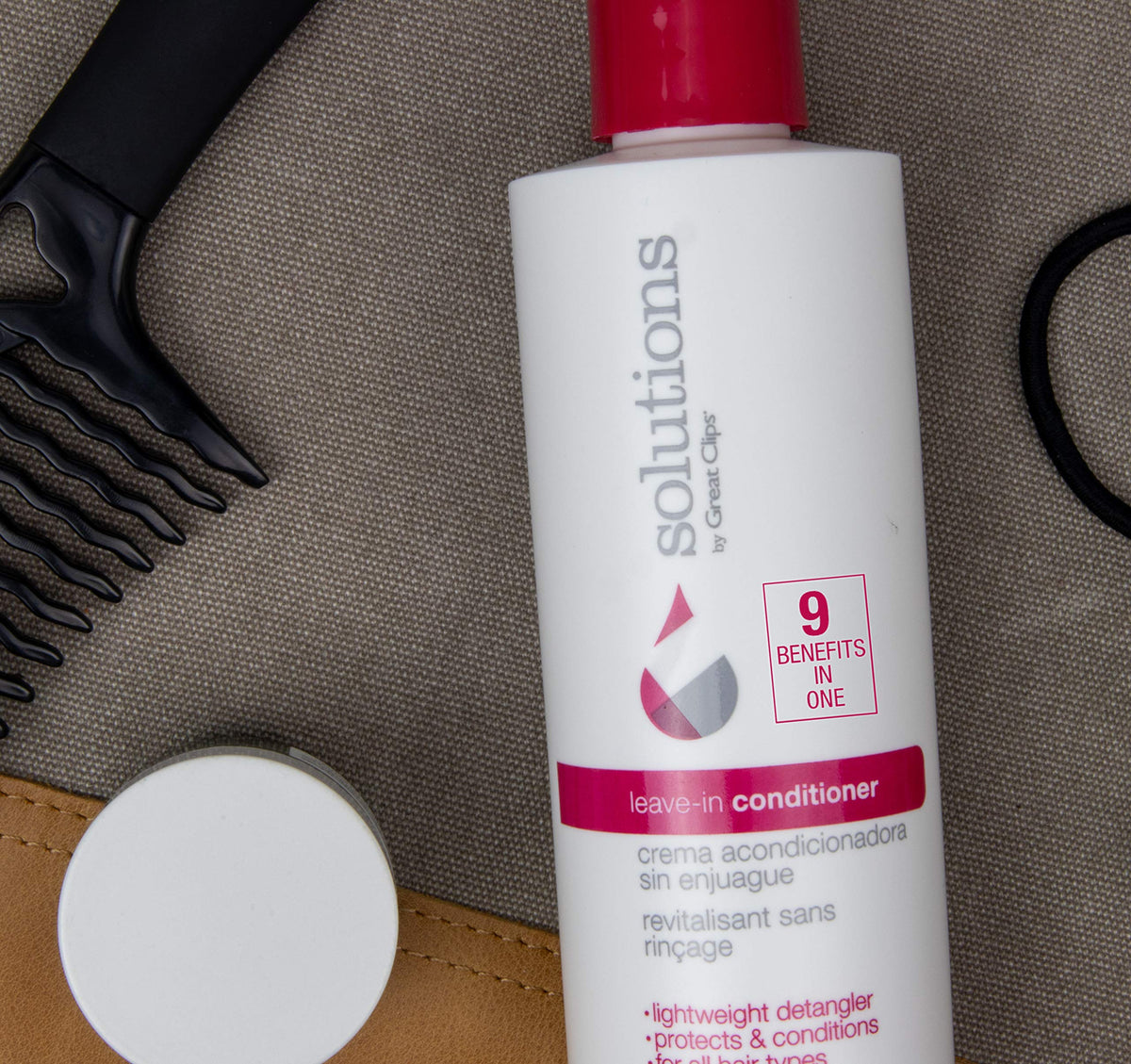 GREAT CLIPS spray nozzle closeup for controlled application and even misting