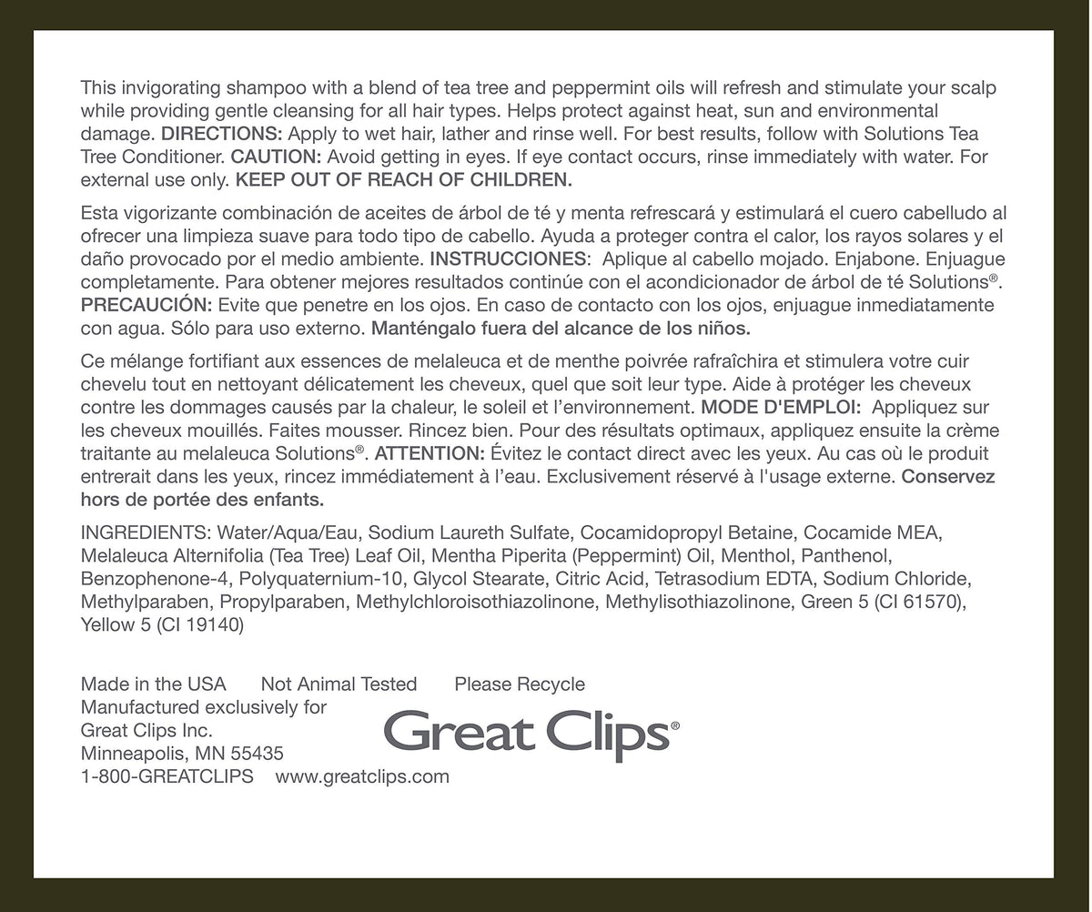 GREAT CLIPS before and after hair showing cleaner, softer result benefit