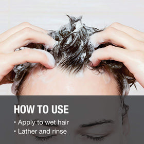 GREAT CLIPS lather on scalp during massage showing refreshing benefit