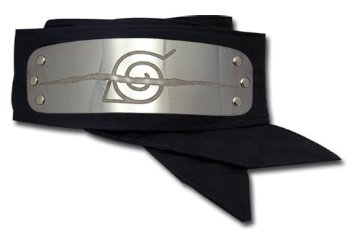 Great Eastern headband front view showing plate and Hidden Leaf emblem, ideal for cosplay