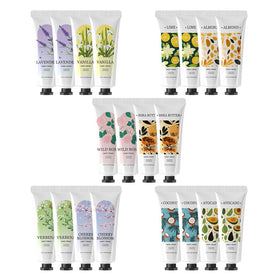 Green Canyon Spa mini lotions on bathroom counter for everyday self-care accessibility
