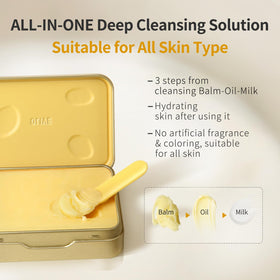 GREEN FARM balm on fingers demonstrating easy pickup and spreadability