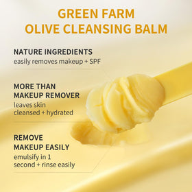 GREEN FARM makeup melt before and after showing effective removal