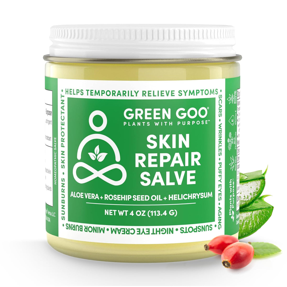 Green Goo held in hand for size comparison and portable convenience