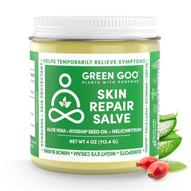 Green Goo held in hand for size comparison and portable convenience