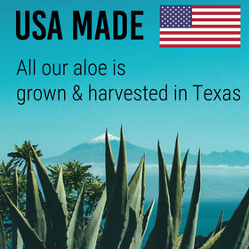 Green Leaf Naturals family farm aloe fields illustrating fresh sourcing