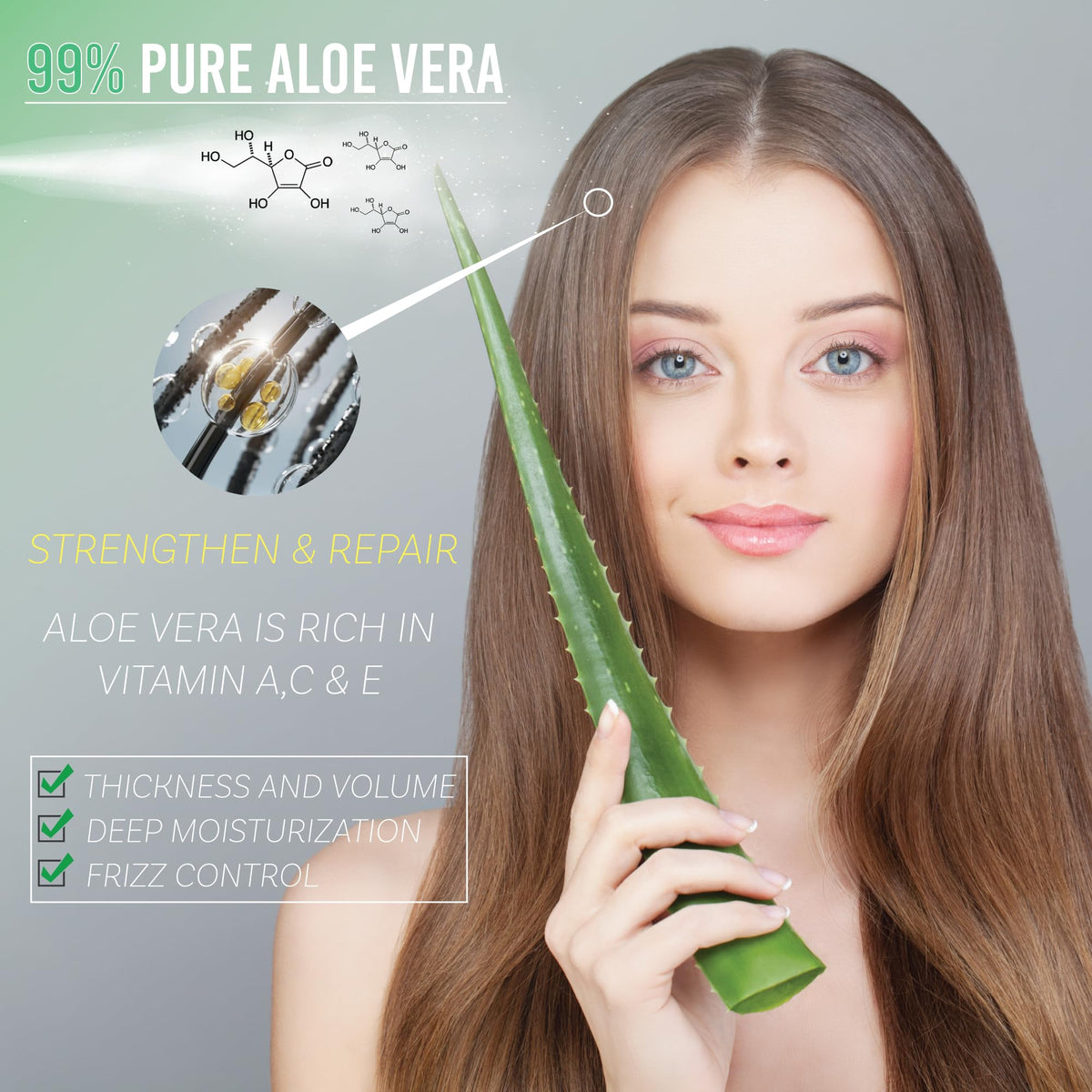 Green Leaf Naturals applied to hair to soothe scalp and add moisture