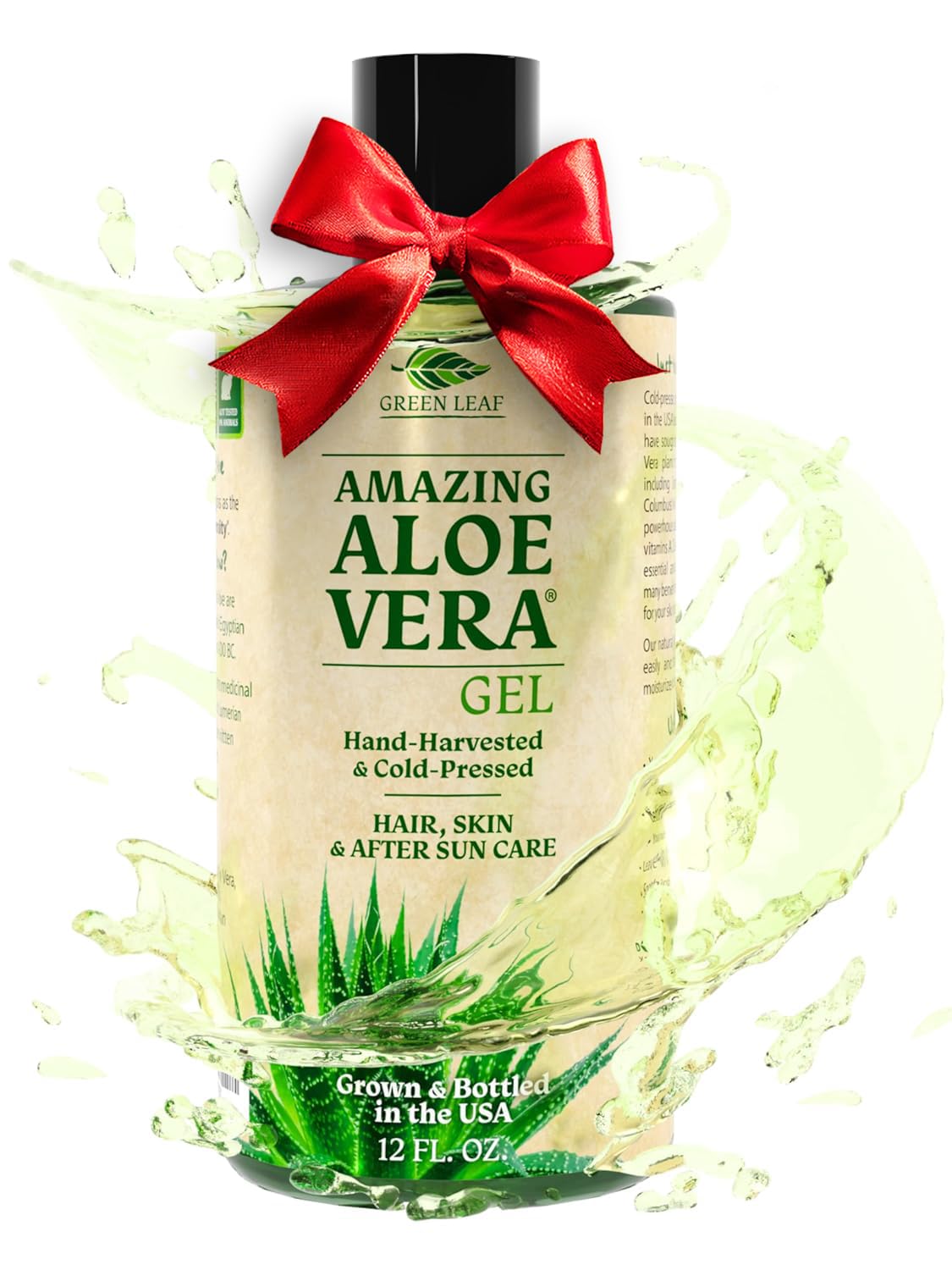Green Leaf Naturals on bathroom shelf in lifestyle setting suggesting everyday use