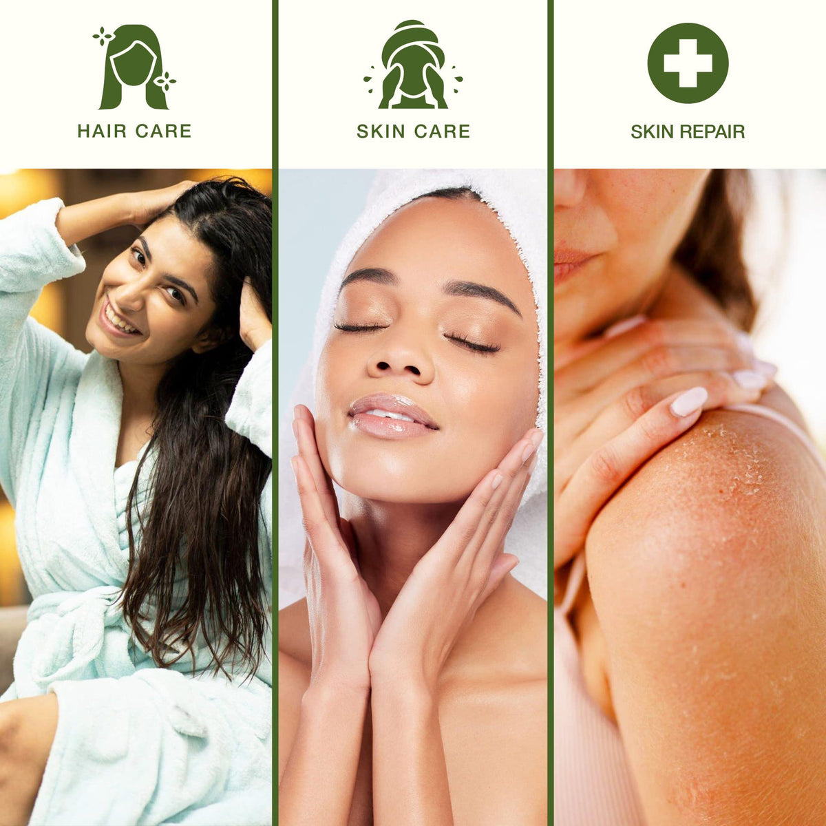 Green Leaf Naturals mist applied to forearm providing quick cooling hydration