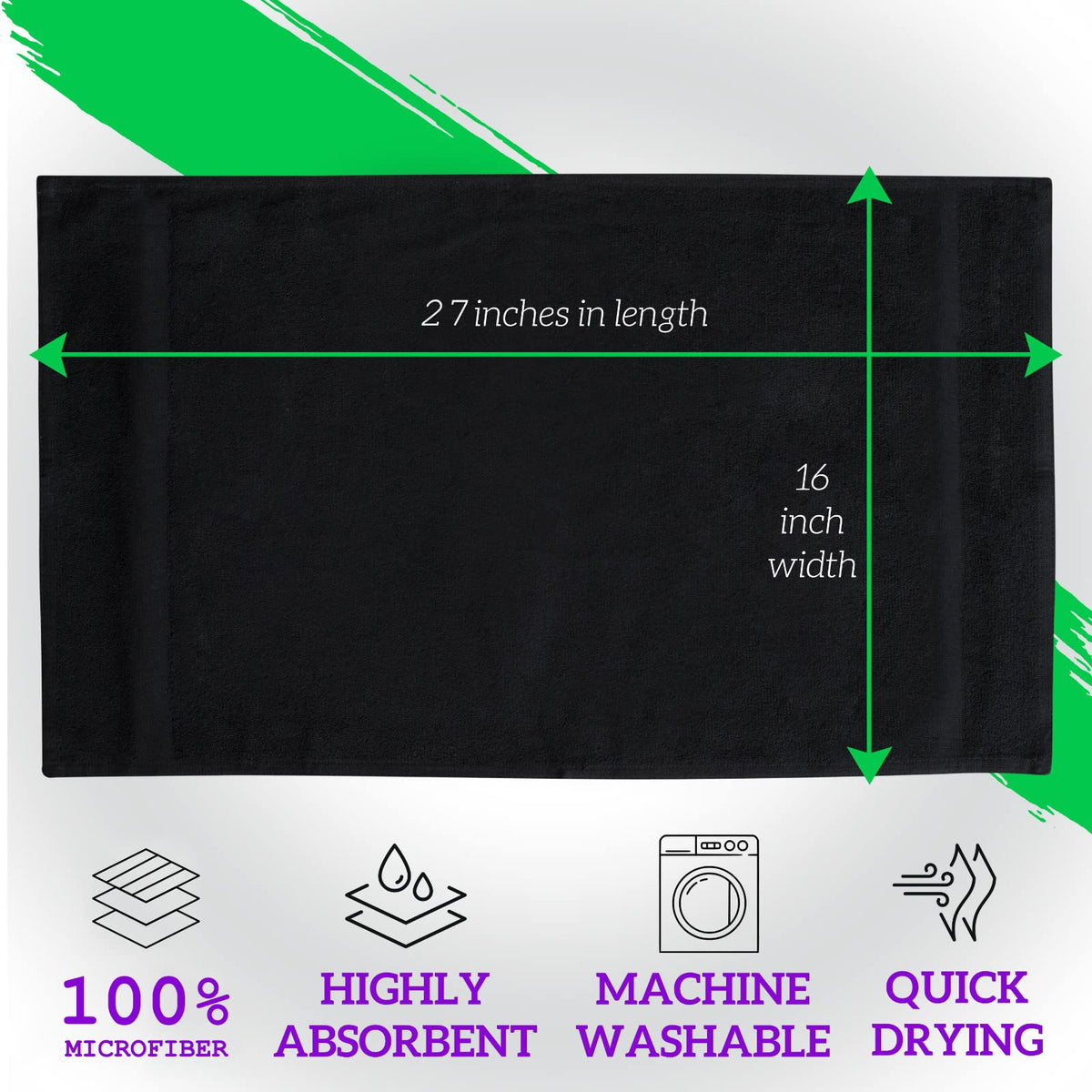 GREEN LIFESTYLE towels on salon cart emphasizing professional look