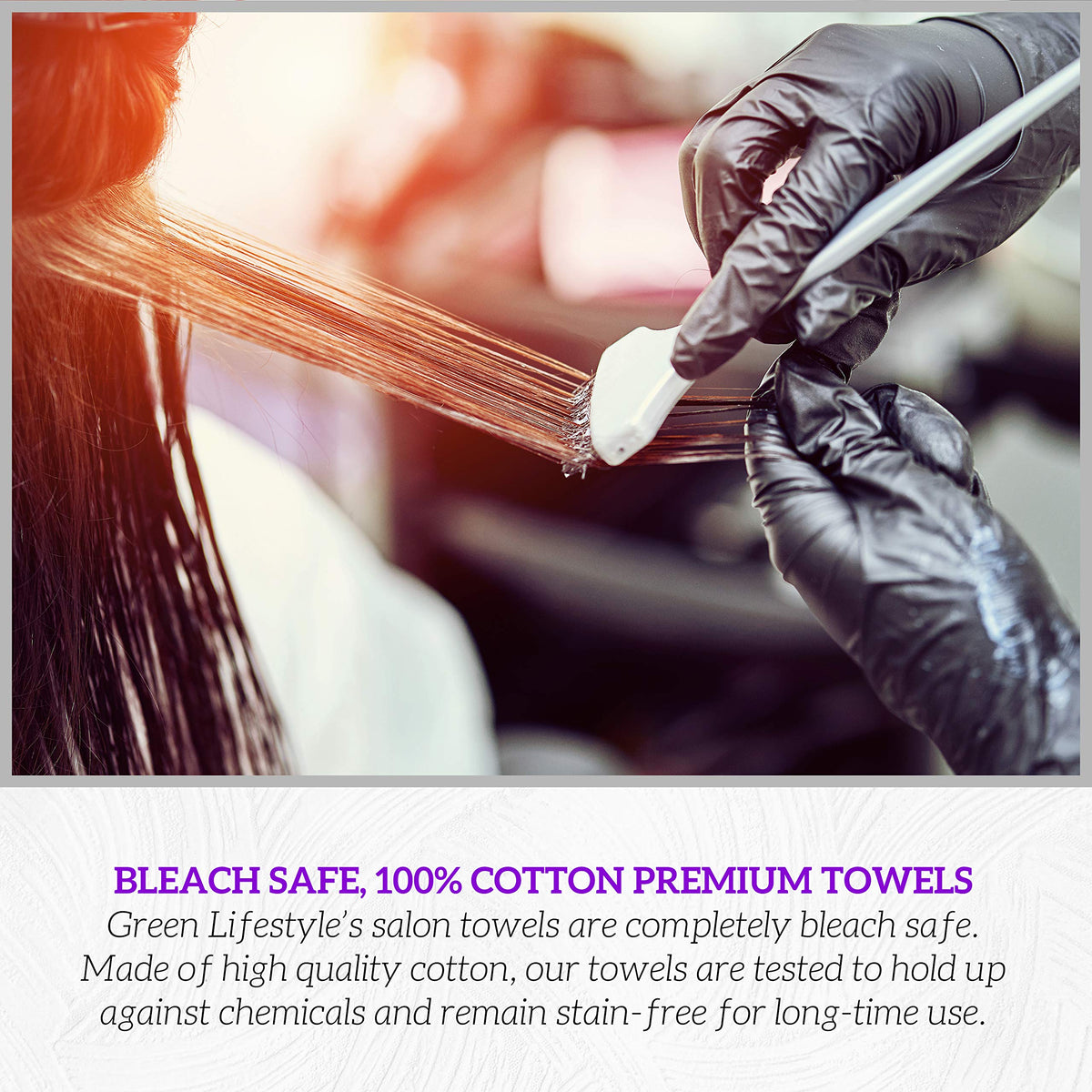 GREEN LIFESTYLE stacked towels illustrate 16x25 size and medium thickness for versatile use