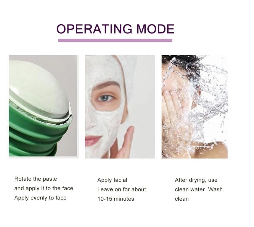 Green Mask Stick open with mud protection cover keeping tip clean