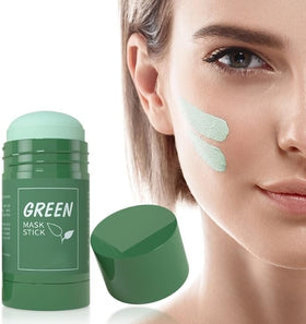 Green Mask Stick creamy green texture close-up for smooth coverage