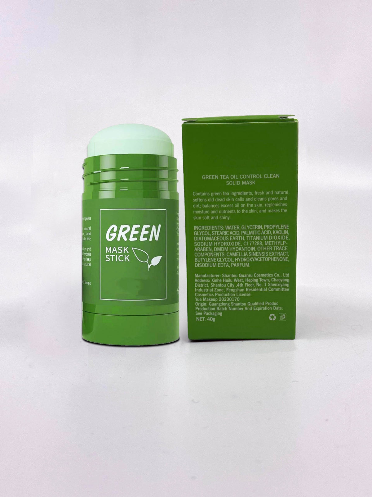 Green Mask Stick twist mechanism close-up for mess-free application