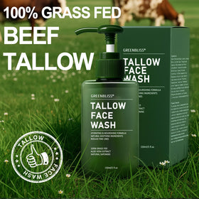 GreenBliss ingredient label listing grass-fed beef tallow for transparency