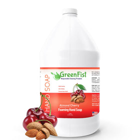 GreenFist front label on 1 gallon jug showing product name and scent benefit