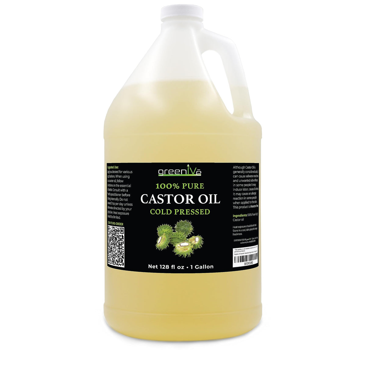 GreenIVe one gallon food-grade plastic bottle for bulk refills and packs