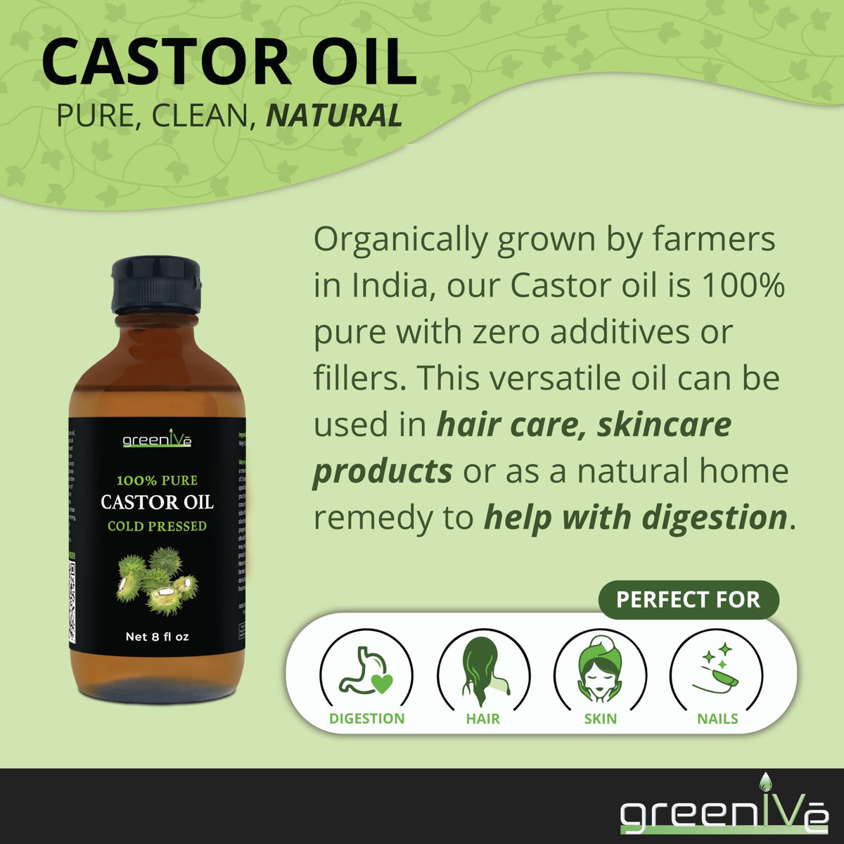 GreenIVe oil being applied to scalp demonstrating targeted conditioning benefit