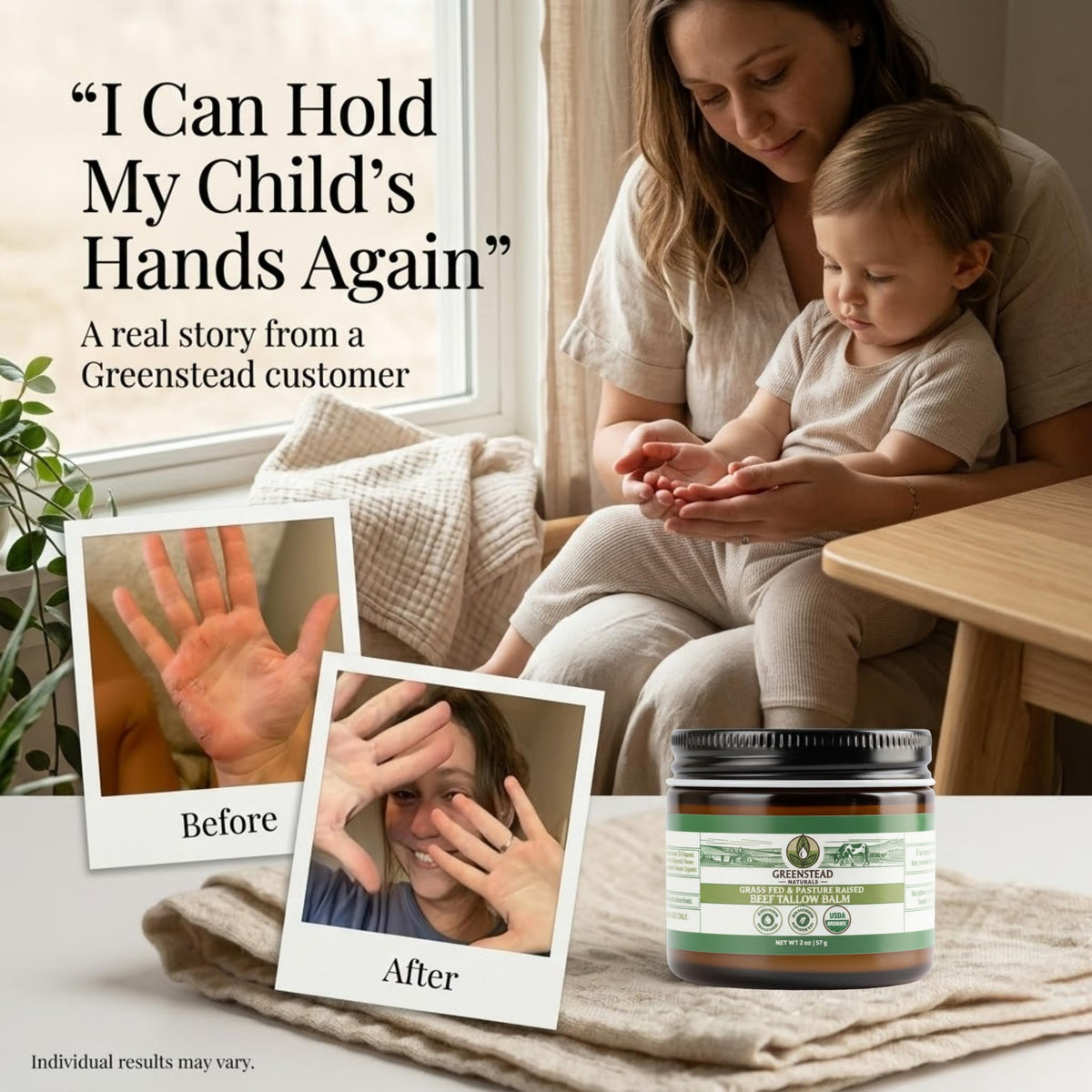 Greenstead Naturals ingredients spread with jojoba and cocoa butter for natural nourishment