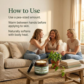 Greenstead Naturals in bathroom lifestyle scene suggesting everyday family skin care use