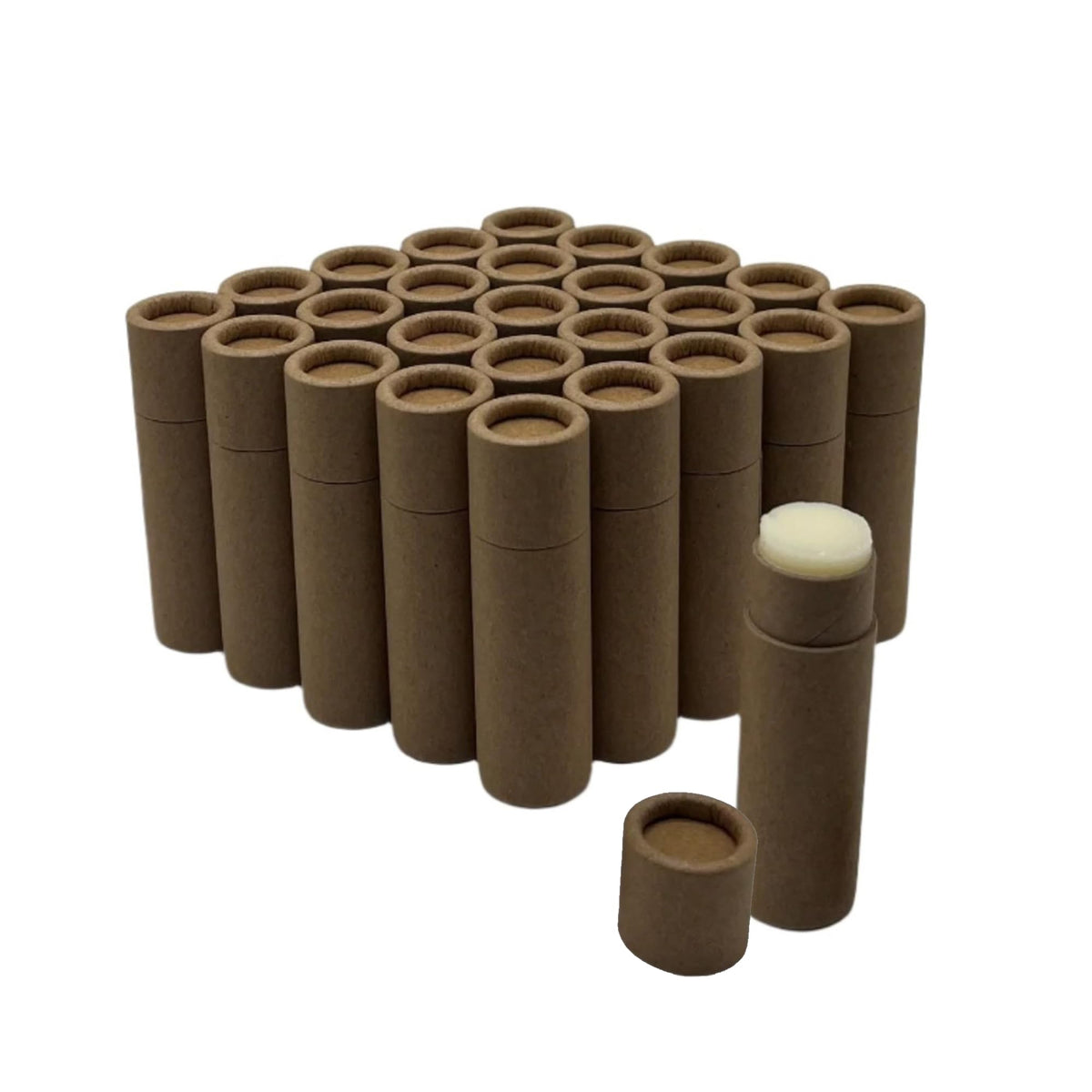 GREENWAY CONTAINERS front packaging showing compostable kraft tubes, eco-friendly benefit