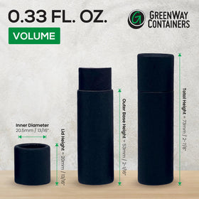 GREENWAY CONTAINERS push-up bottom detail for easy one-hand dispensing