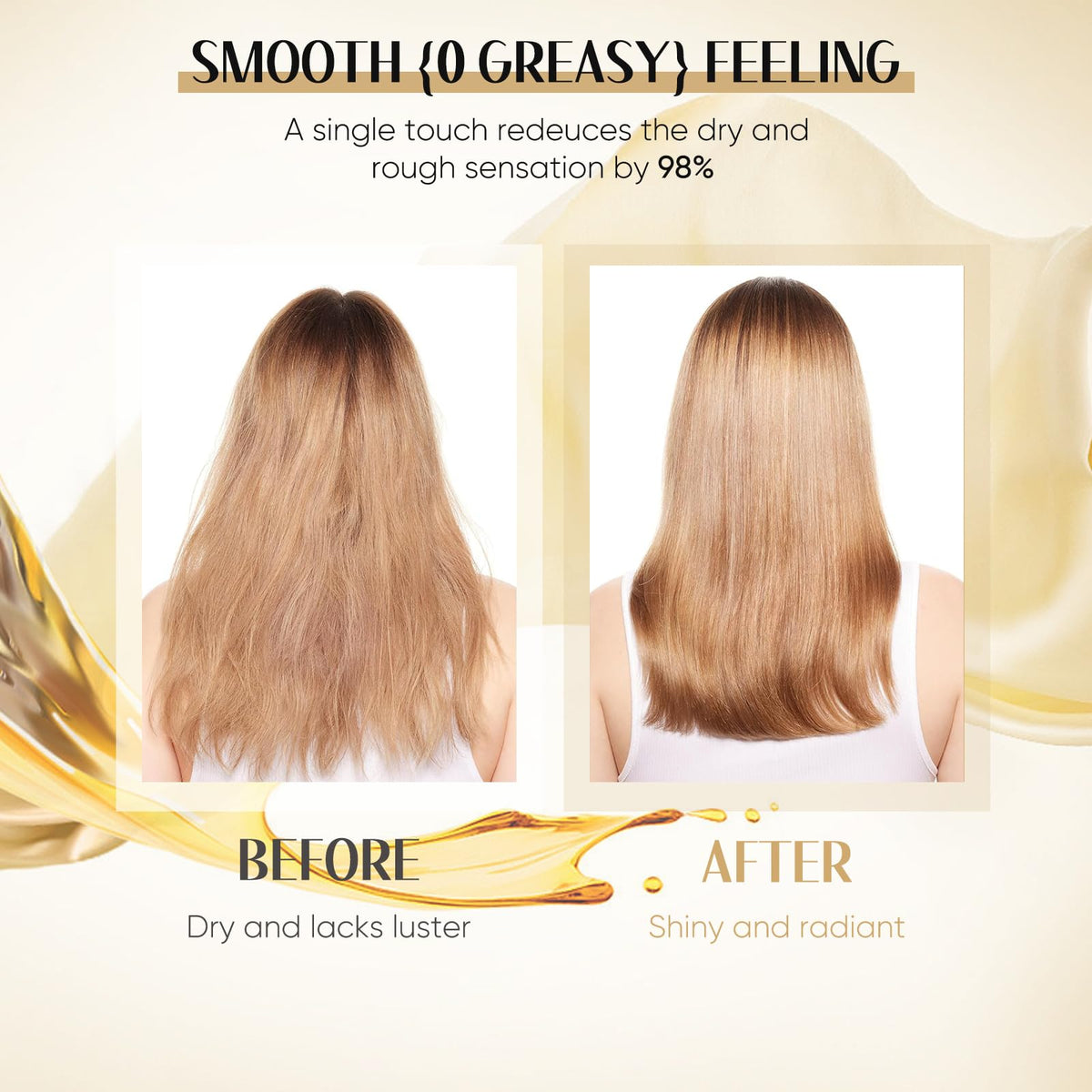 GREEONIL oil texture droplet highlighting smooth, non-greasy finish