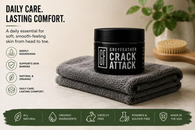 Greyfeather travel-size tube in a pocket for on-the-go hand repair
