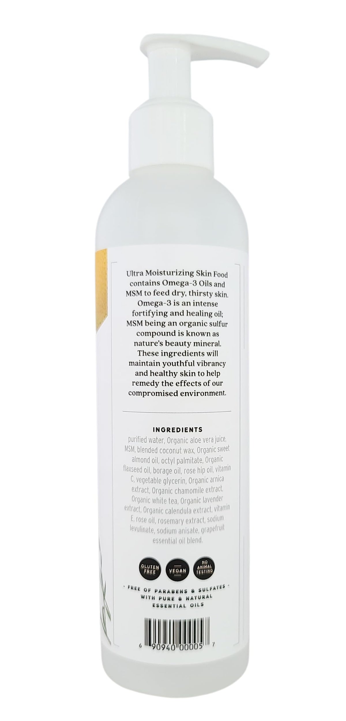 Griffin Remedy lotion texture closeup illustrating lightweight, fast-absorbing hydration
