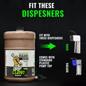Grip Clean refill station in a shop demonstrating bulk refill convenience
