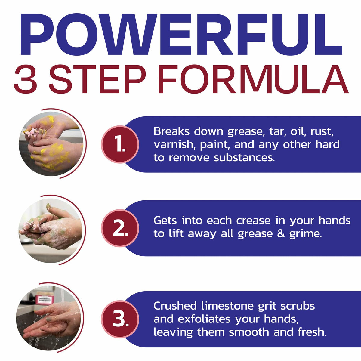 Grit Go label detail showing ingredients and instructions for confident, effective use on skin