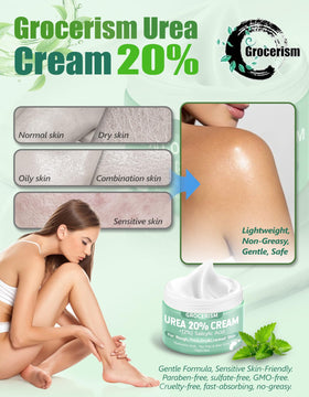 Grocerism applied on heel demonstrating deep softening and callus care