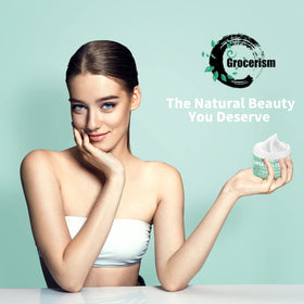Grocerism open tube showing cream dispensing and smooth consistency