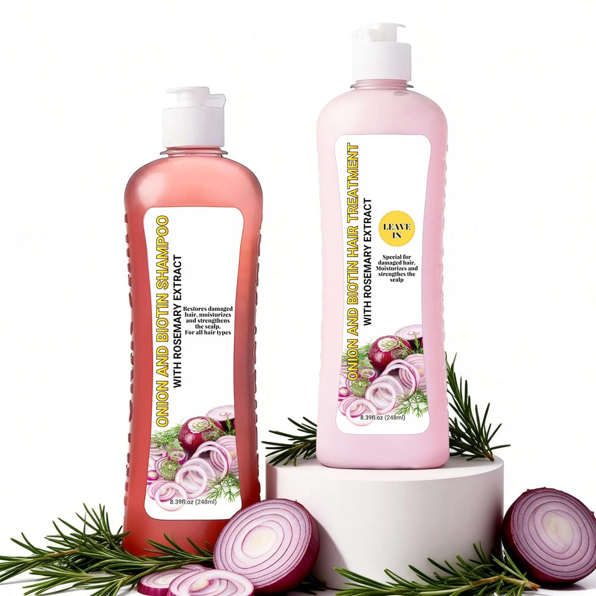 GROEI front packaging showing both shampoo and conditioner, clear ingredient callouts and benefits
