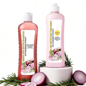 GROEI front packaging showing both shampoo and conditioner, clear ingredient callouts and benefits