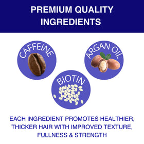 Argan and pumpkin seed oils next to GroMD bottle, illustrating natural oils that nourish hair