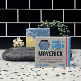 Grondyke Maverick in shower lifestyle shot demonstrating daily use and refreshed appearance