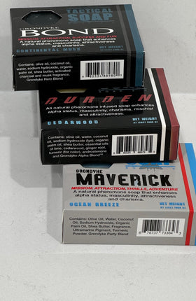 Small batch made in USA badge on Grondyke packaging emphasizing local craftsmanship and quality