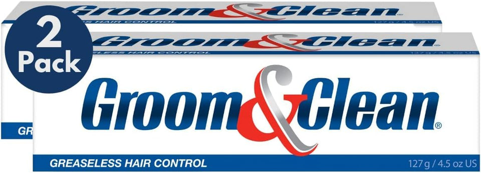 Groom & Clean front packaging showing two tubes for value and convenience