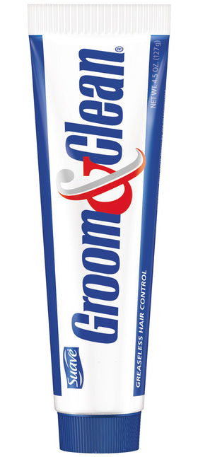 Groom & Clean front tube displaying label and convenient 4.5oz size benefit