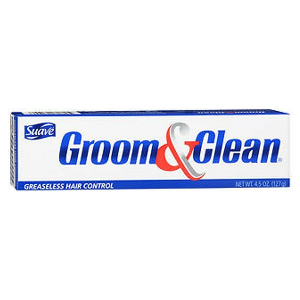 Groom & Clean product texture close-up showing clear nongreasy finish benefit