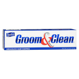 Groom & Clean product texture close-up showing clear nongreasy finish benefit